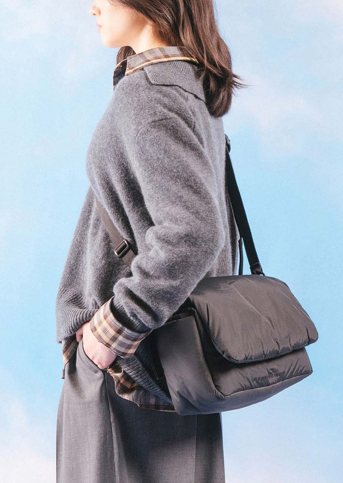 Herschel Unisex Cloudform Crossbody Bag Black