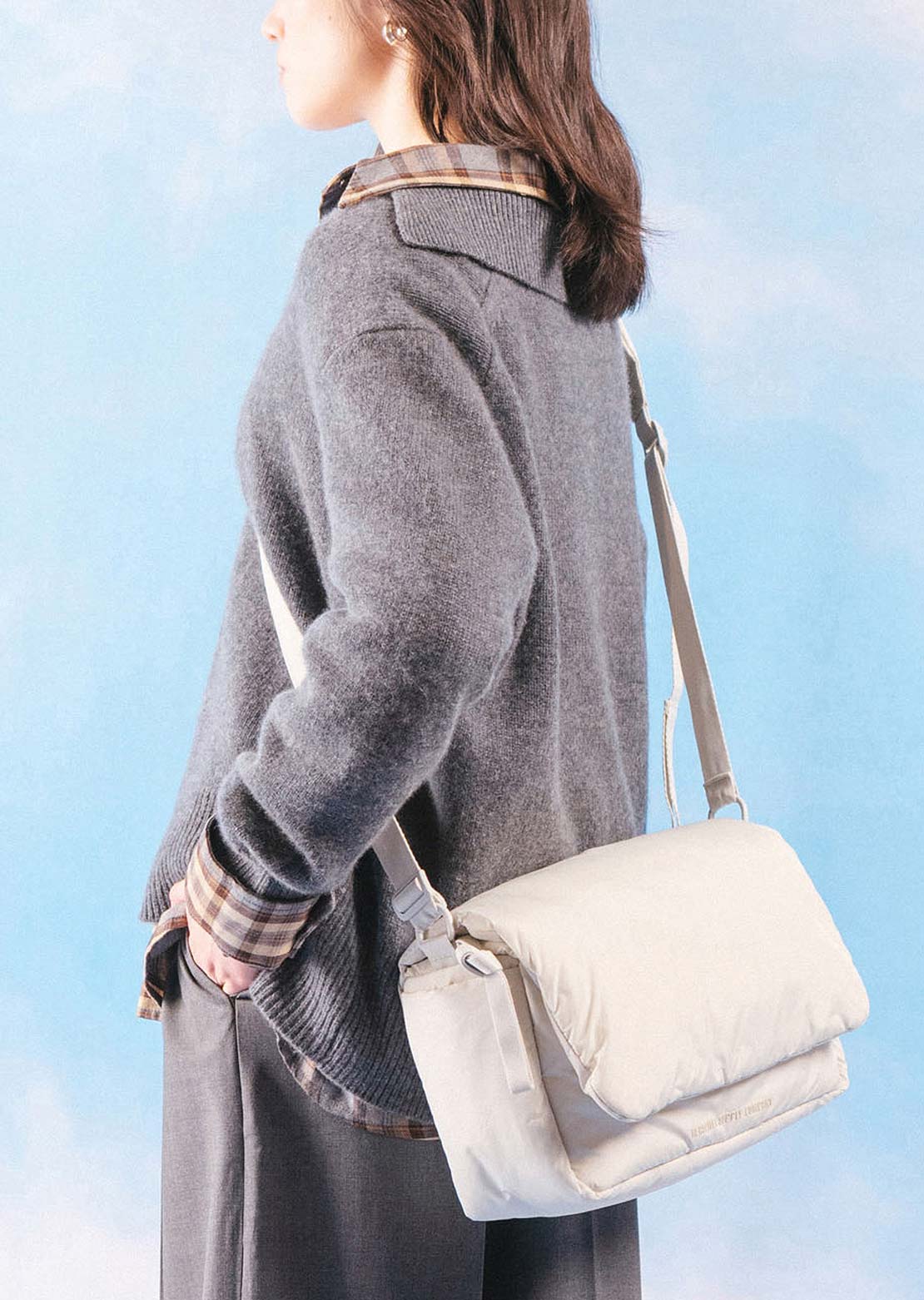 Herschel Unisex Cloudform Crossbody Bag Metal
