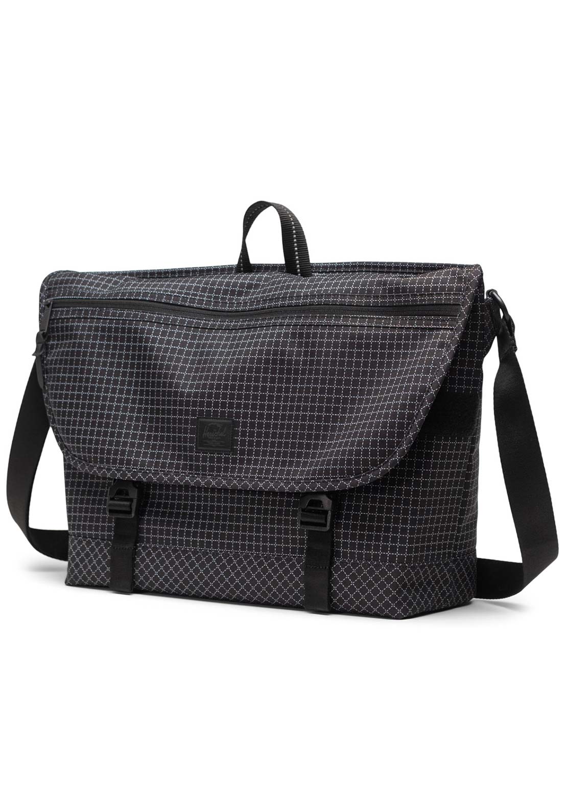 Herschel Unisex Cove Messenger Bag Grid/Black