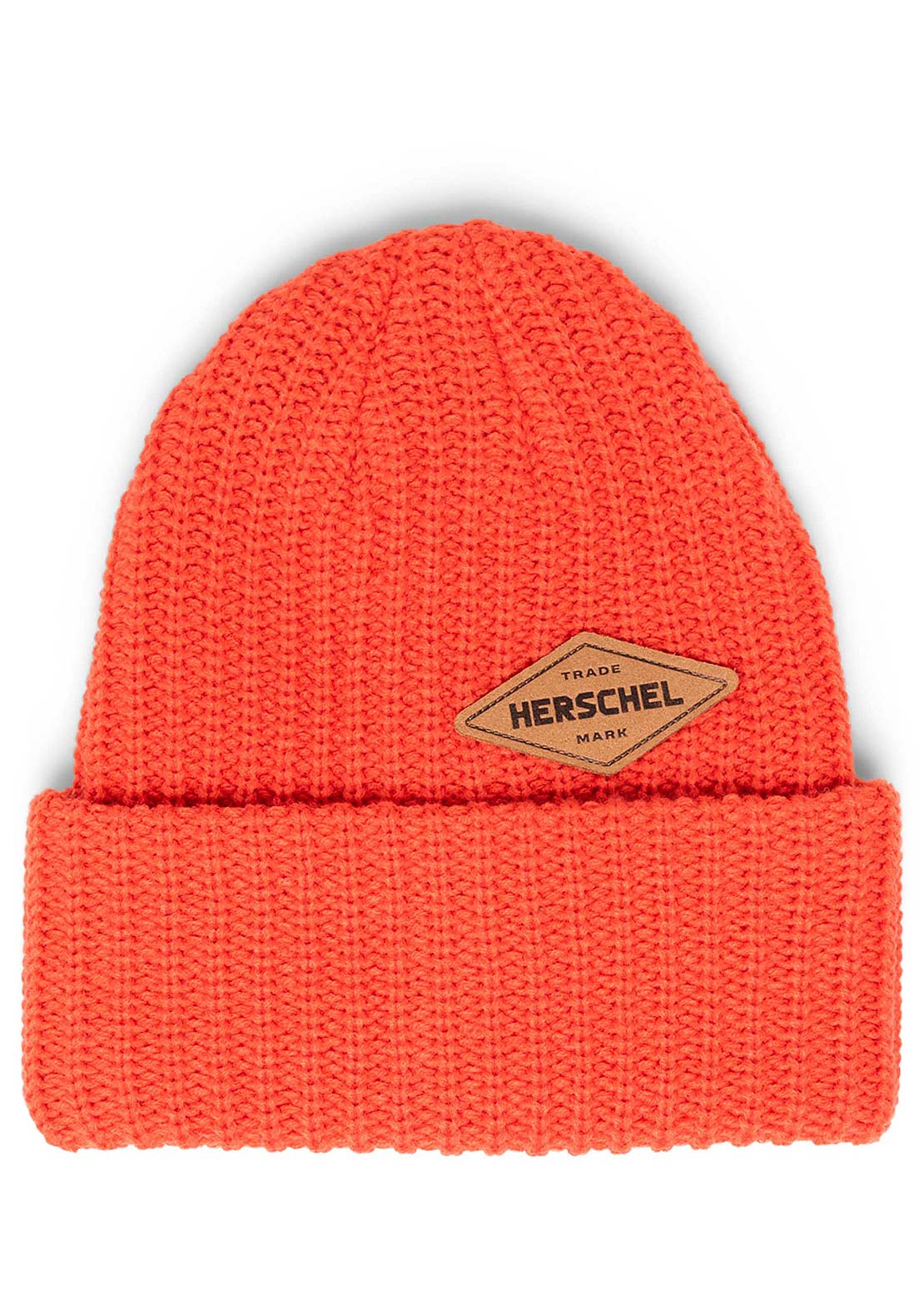 Herschel Unisex Douglas Suede Diamond Beanie Tangerine Tango
