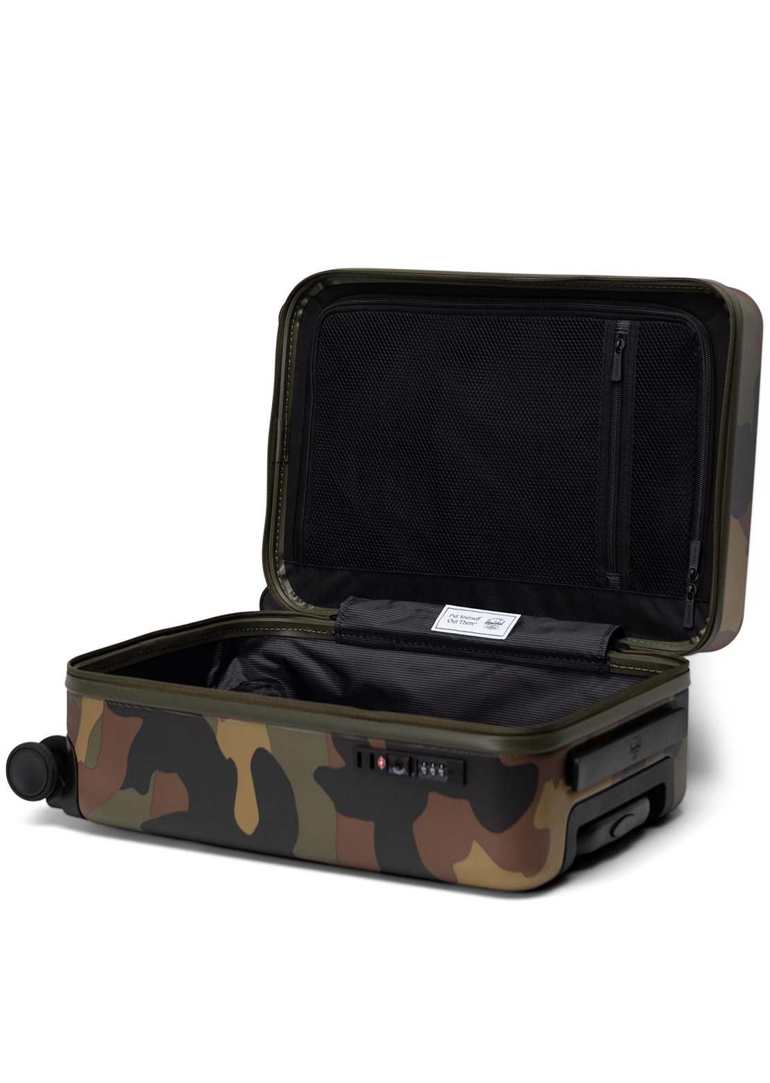 Herschel Unisex Heritage Hardshell Carry On Luggage Bag Woodland Camo