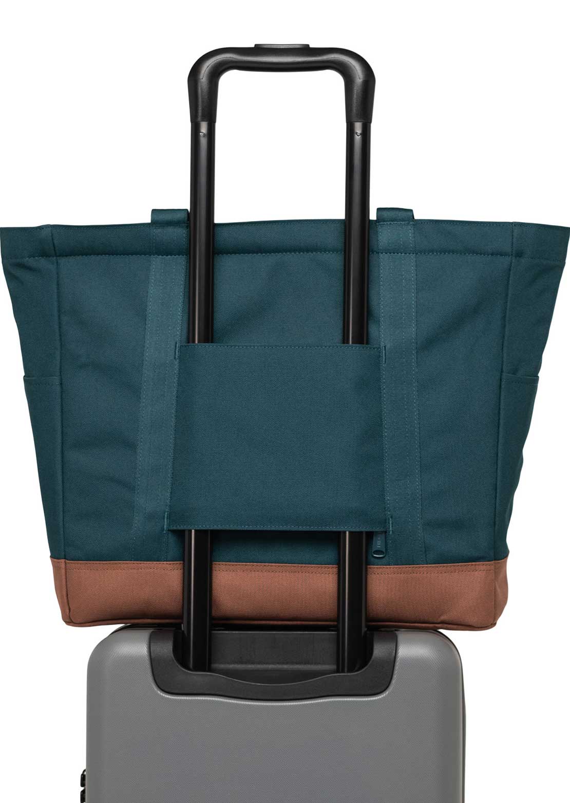 Herschel Unisex Heritage Tote Bag Dark Sea/Saddle Brown