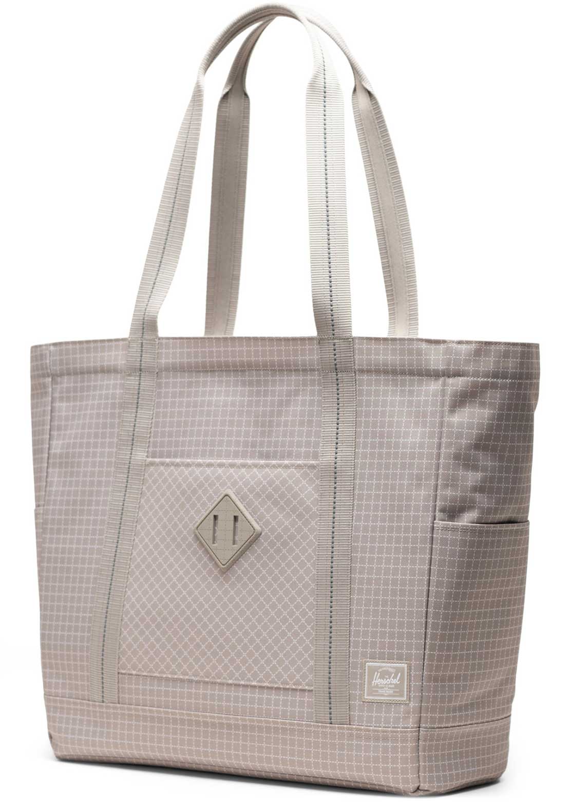 Herschel Unisex Heritage Tote Bag Grid London Fog