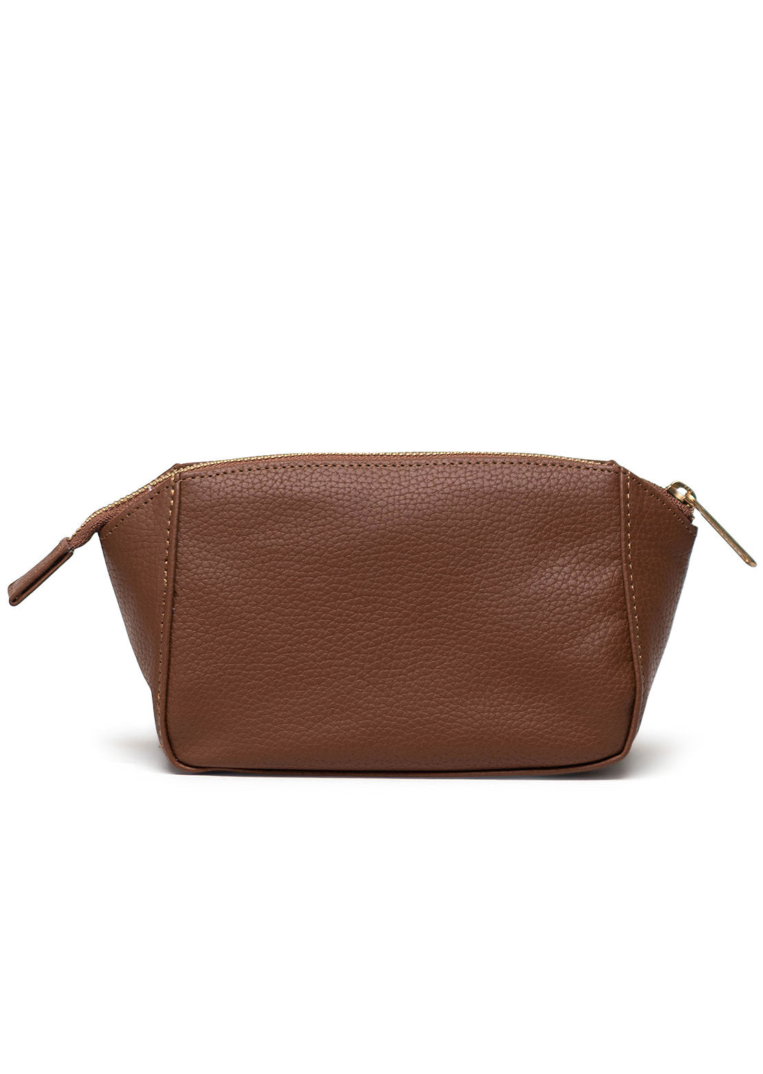 Herschel Unisex Milan Small Vegan Leather Toiletry Bag Saddle Brown
