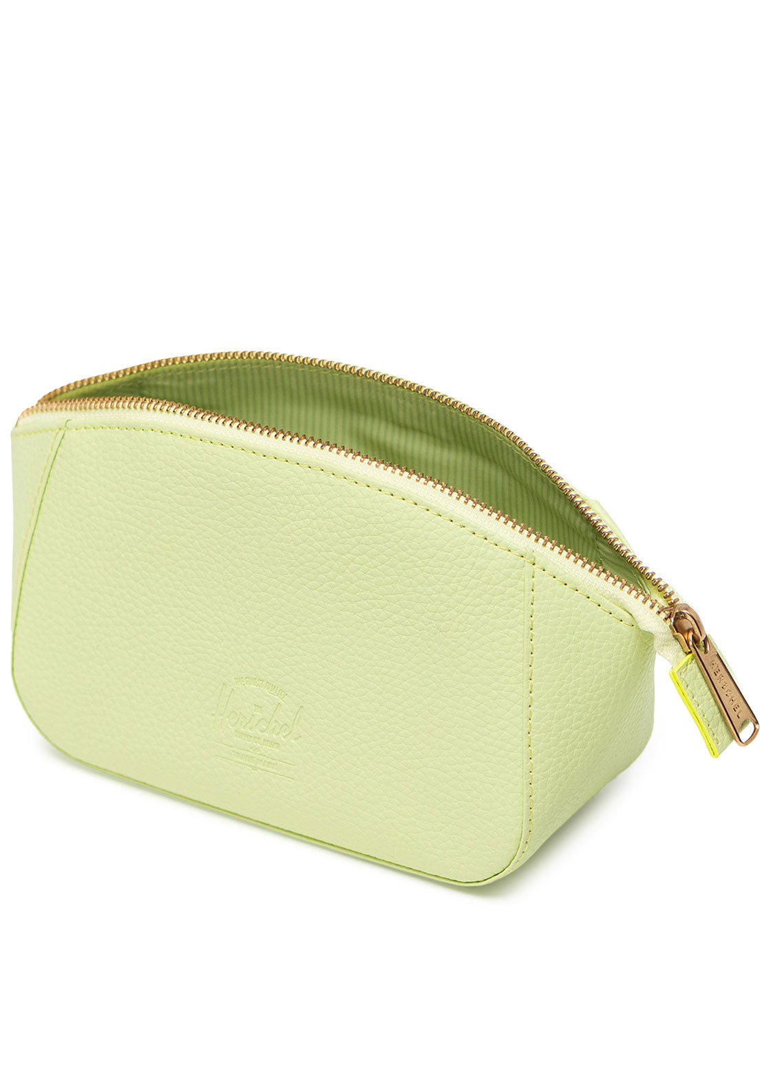 Herschel Unisex Milan Small Vegan Leather Toiletry Bag Shadow Lime