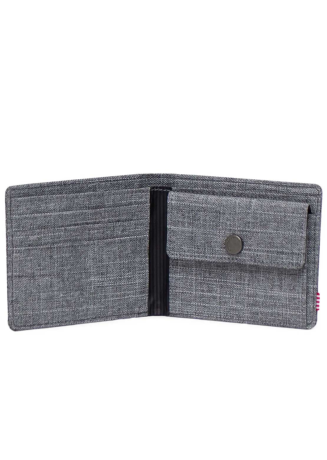 Herschel Unisex Roy Coin Wallet Raven Crosshatch