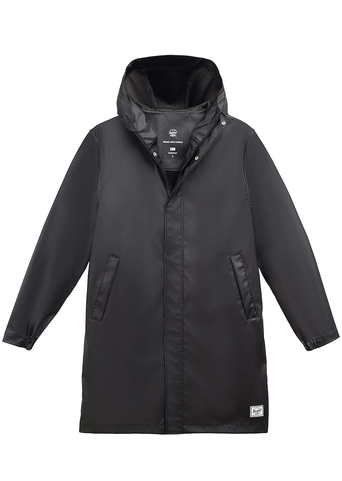 Herschel Women's Long Classic Rain Jacket Black