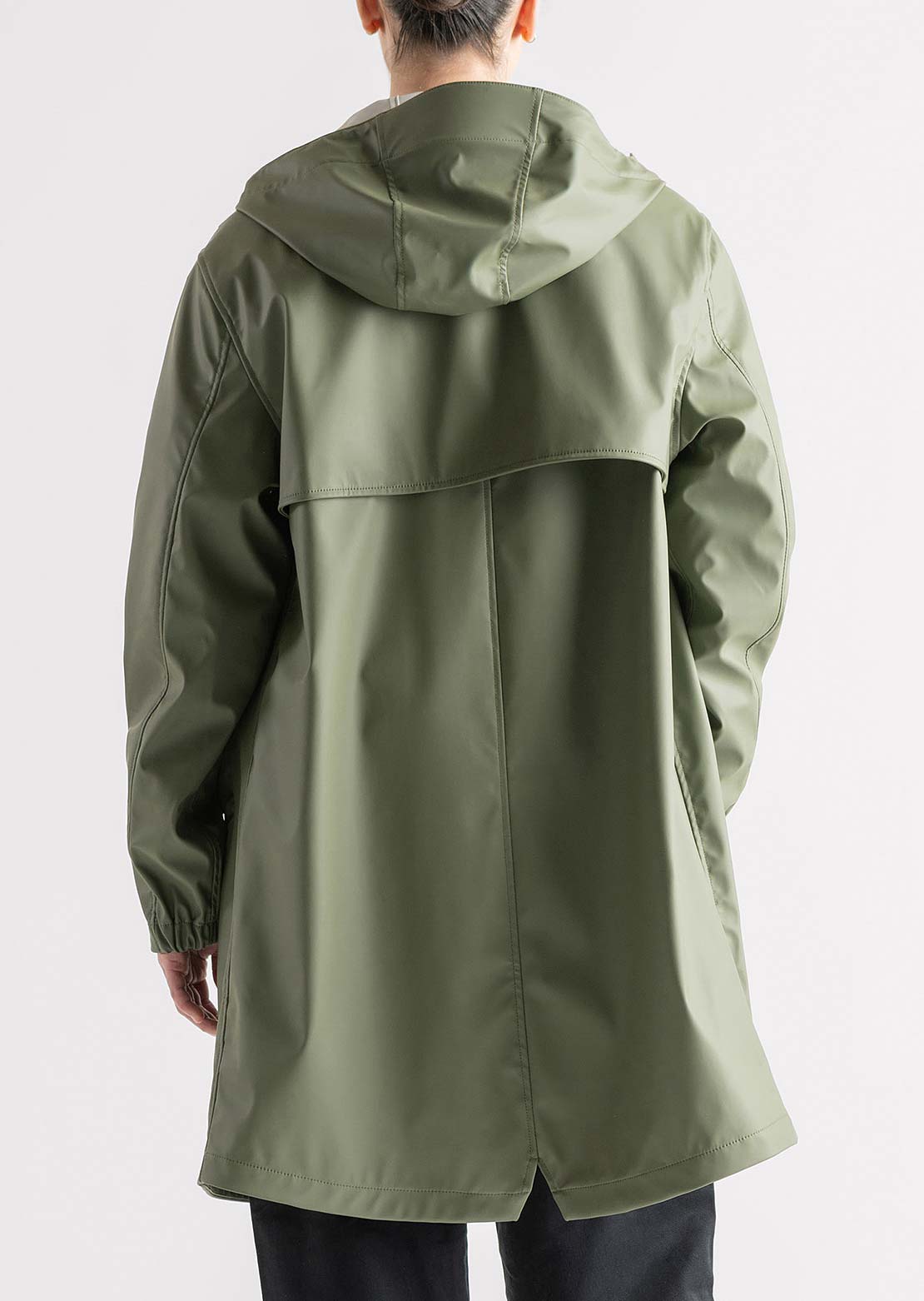 Herschel Women's Long Classic Rain Jacket Four Leaf Clover