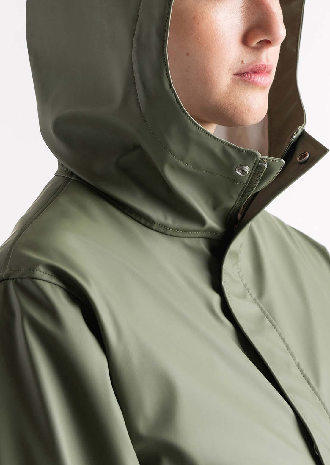Herschel Women's Long Classic Rain Jacket Four Leaf Clover