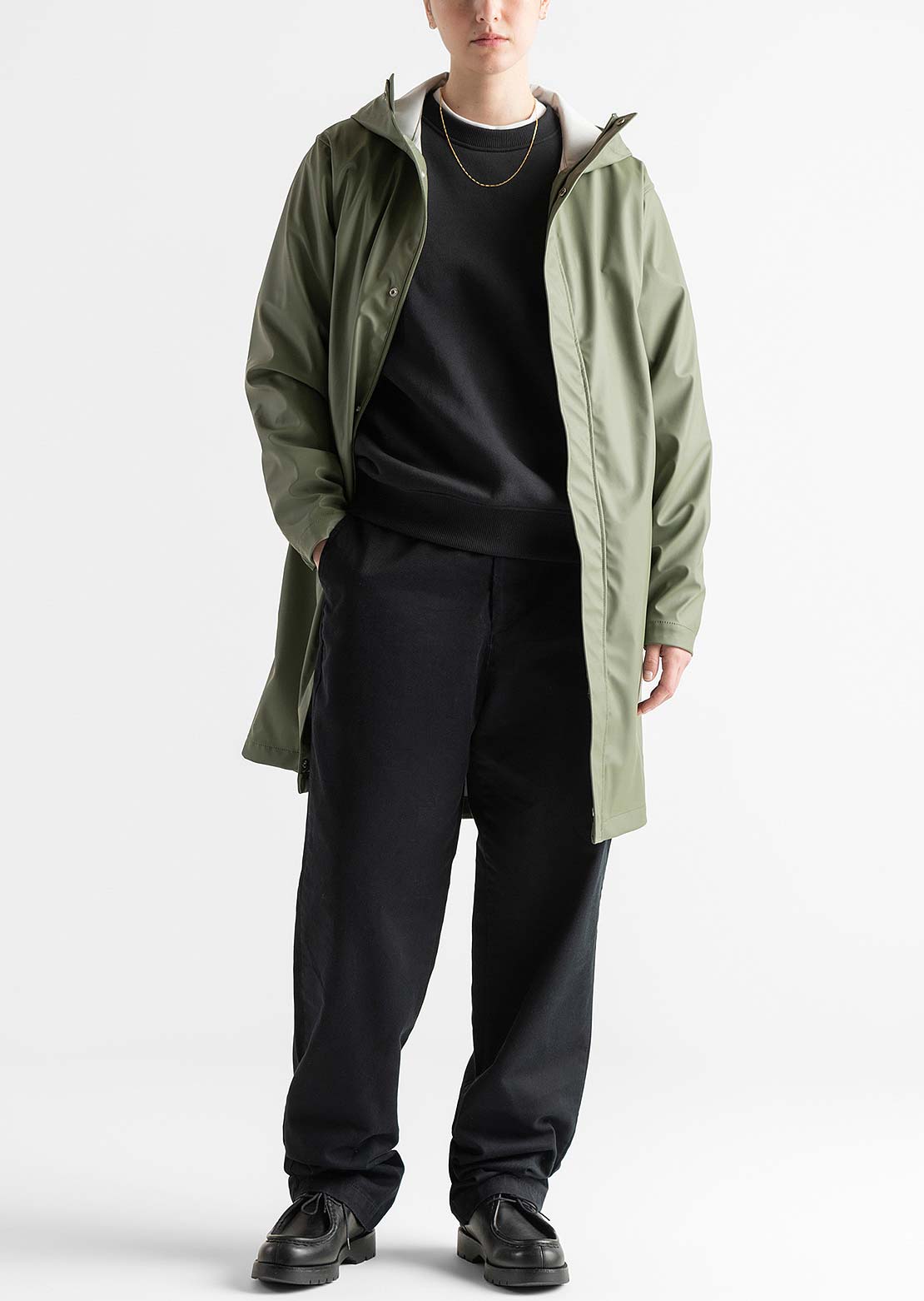 Herschel Women's Long Classic Rain Jacket Four Leaf Clover