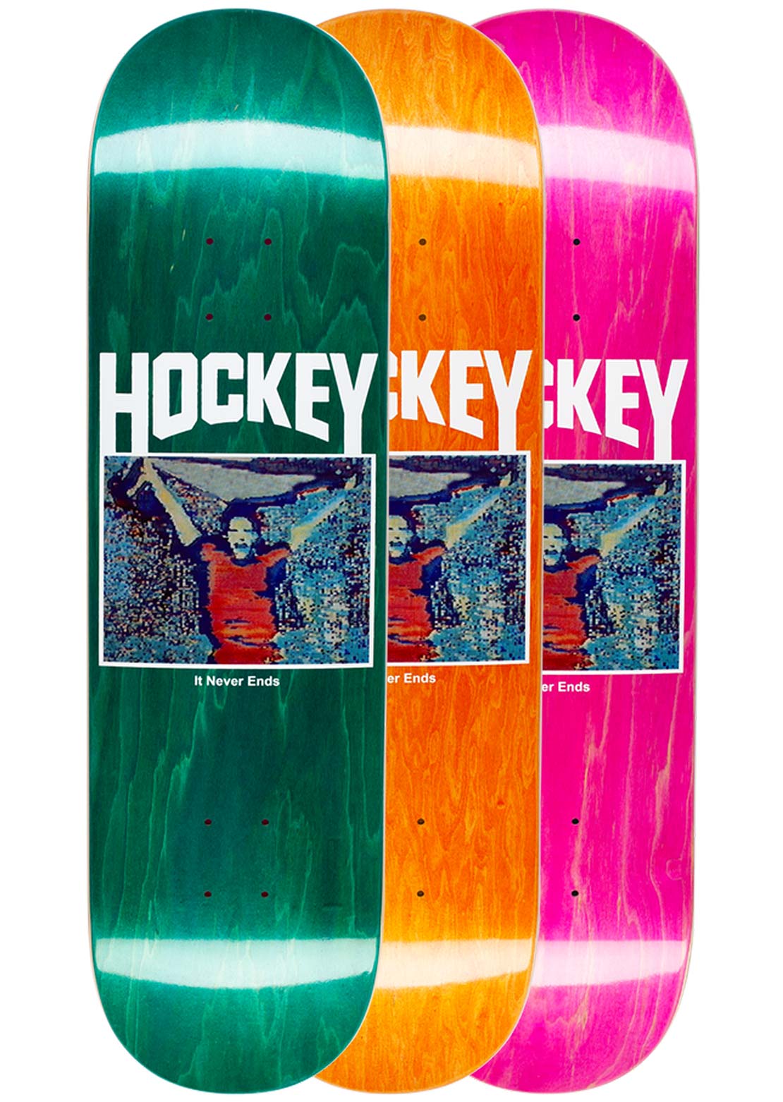 Hockey Unisex John Fitzgerald It Never Ends Skateboard Deck