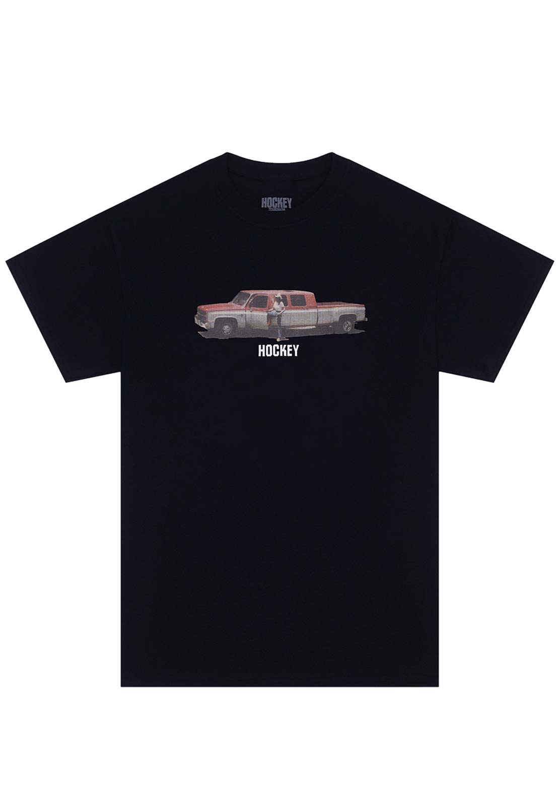 Hockey Unisex Truck The Long Way T-Shirt Black