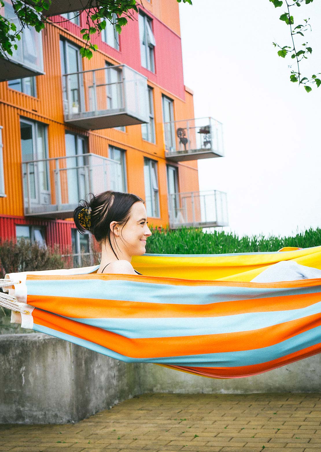 Holaday Coast to Coast Stripe Canvas Hammocks Yellow