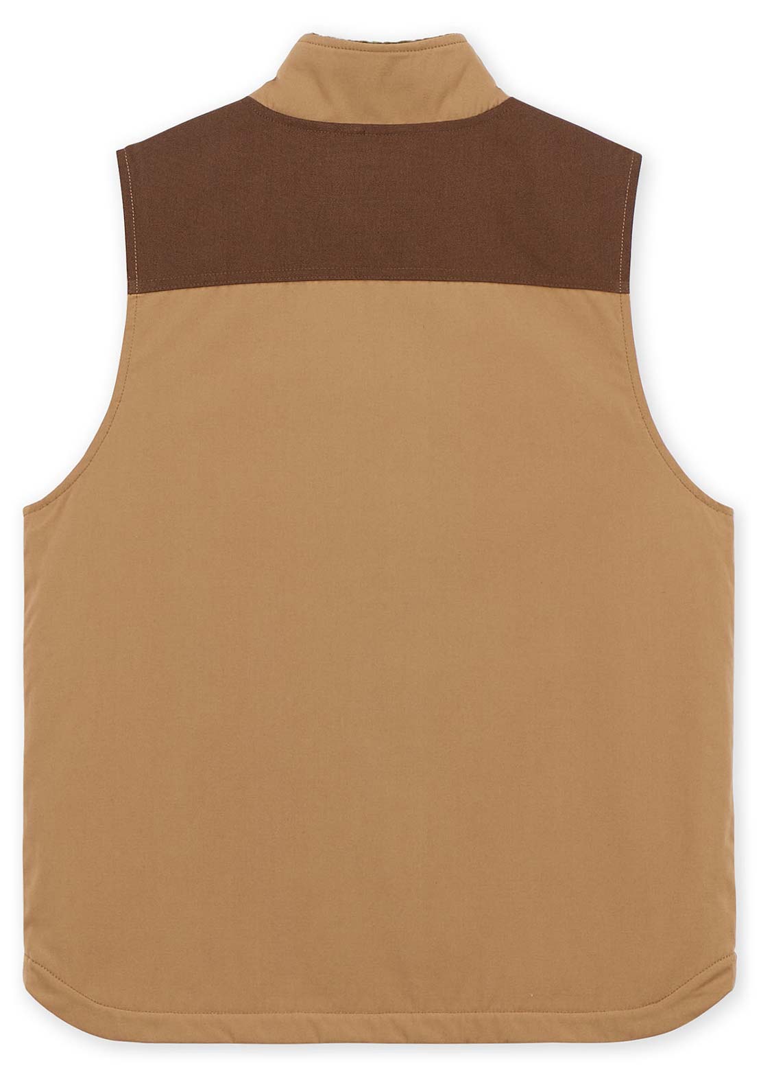Hooké Men's Cabin Pile Vest Maple & Dark Brown