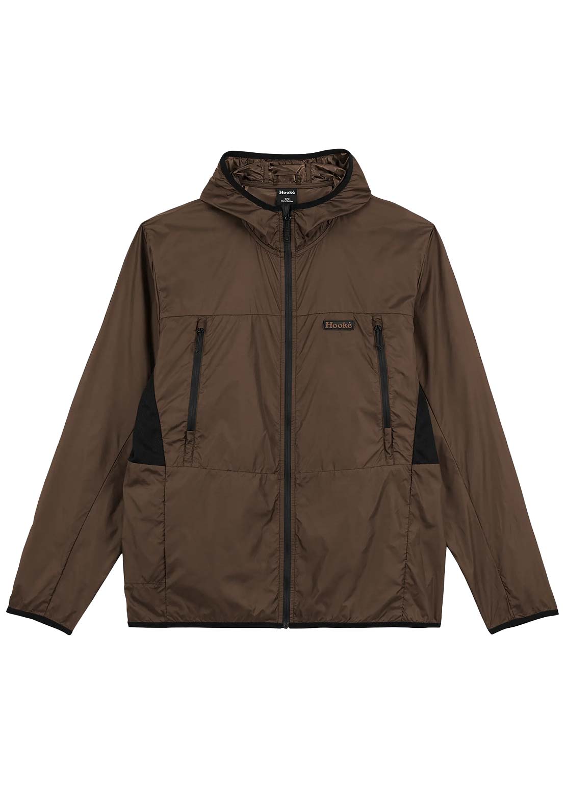 Hooké Men's Dome Windbreaker Jacket Dark Brown