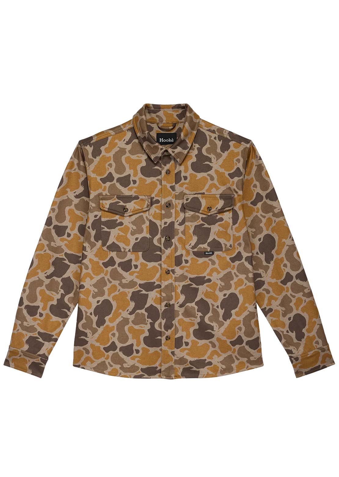 Hooké Men's Duck Camo Flannel Button Up Shirt Duck Camo