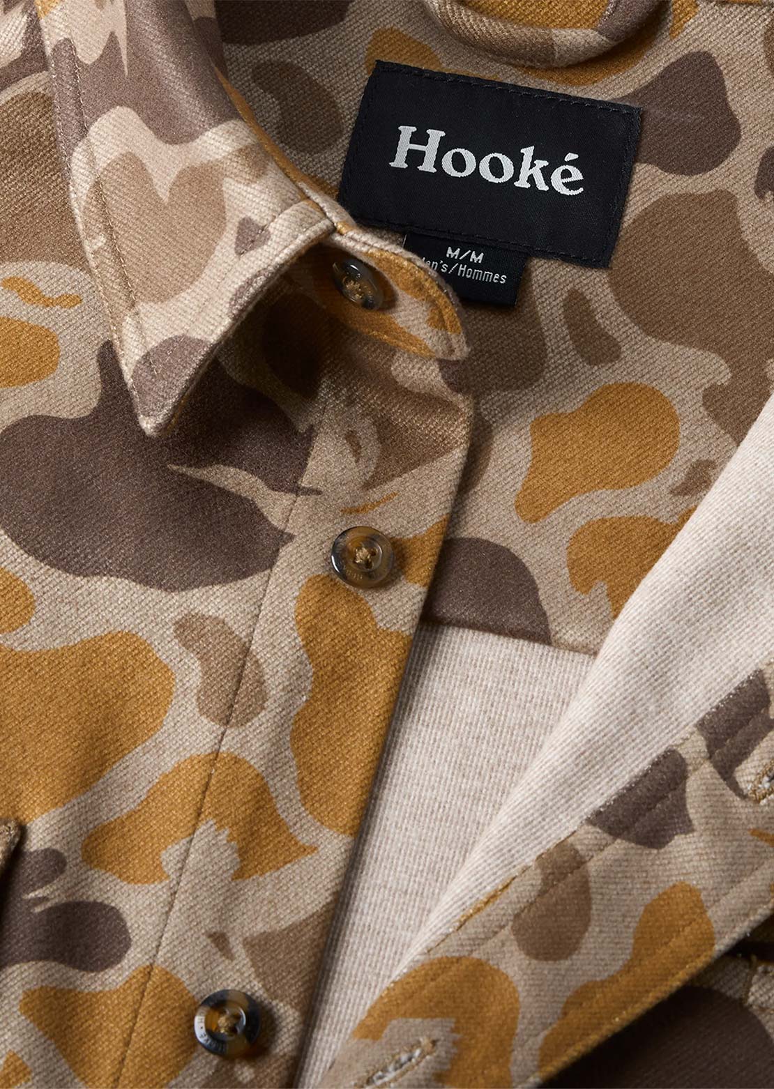 Hooké Men's Duck Camo Flannel Button Up Shirt Duck Camo