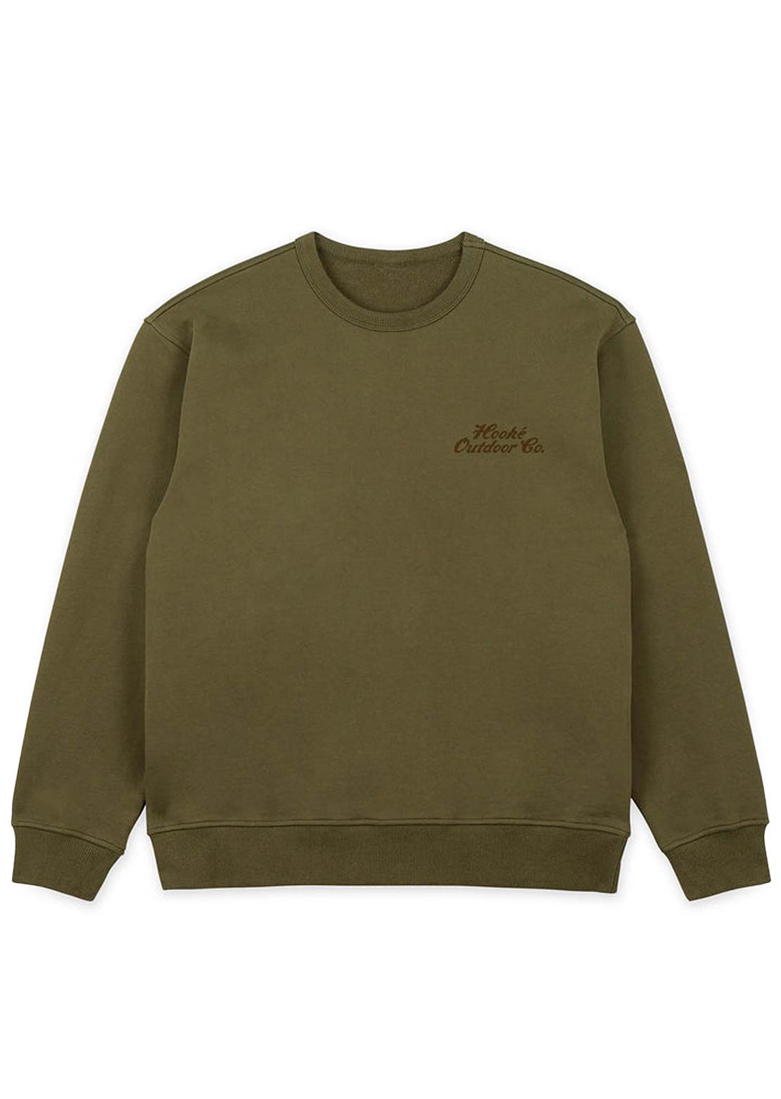 Hooké Men's Duck Hunting Crewneck Sweatshirt Burnt Olive