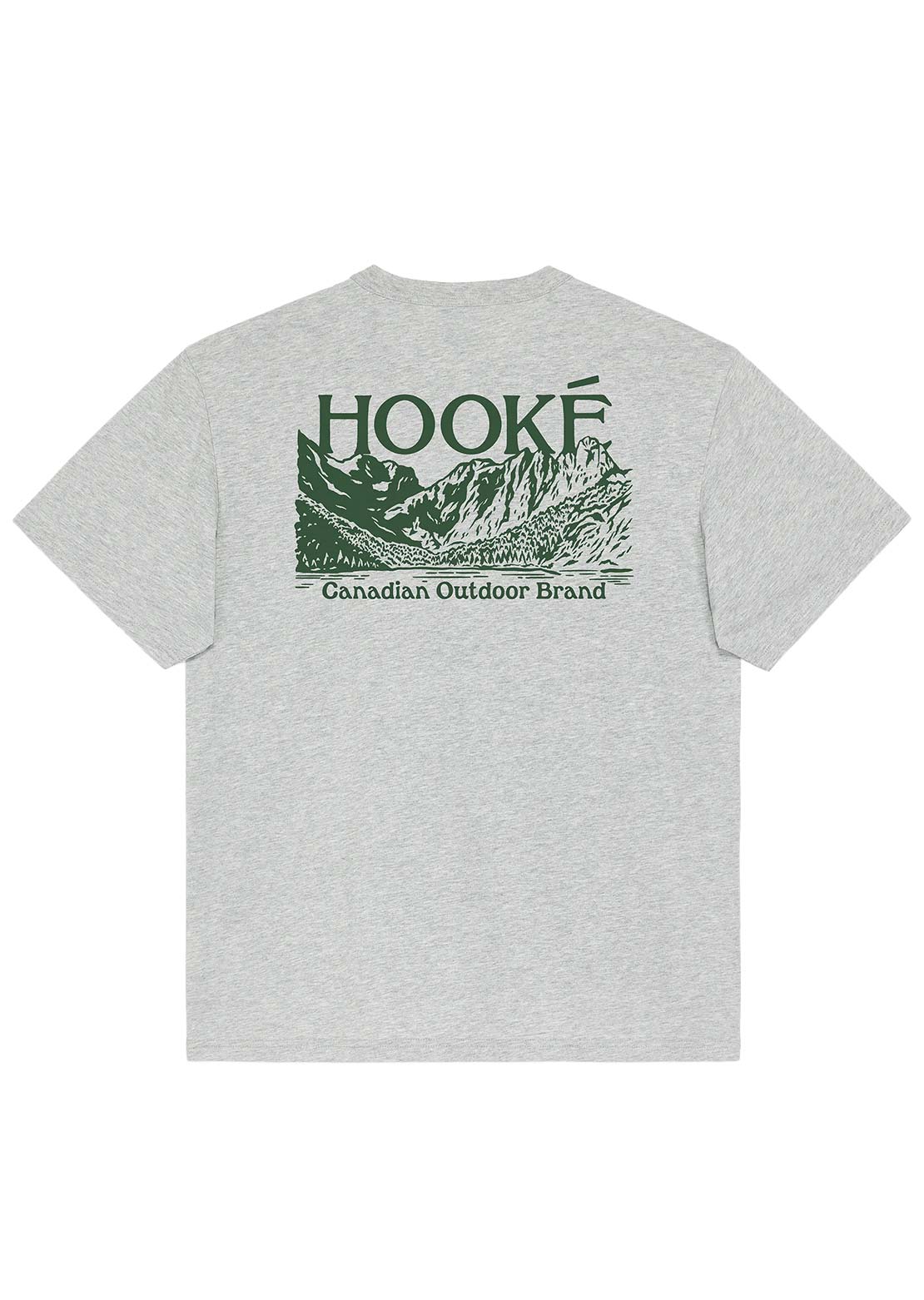 Hooké Men's Elk River Mountains T-Shirt Heather Grey