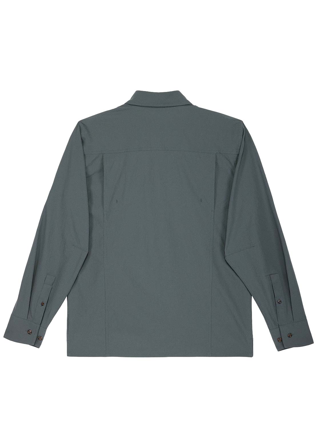 Hooké Men's Fly Fishing Button Up Shirt Dark Slate