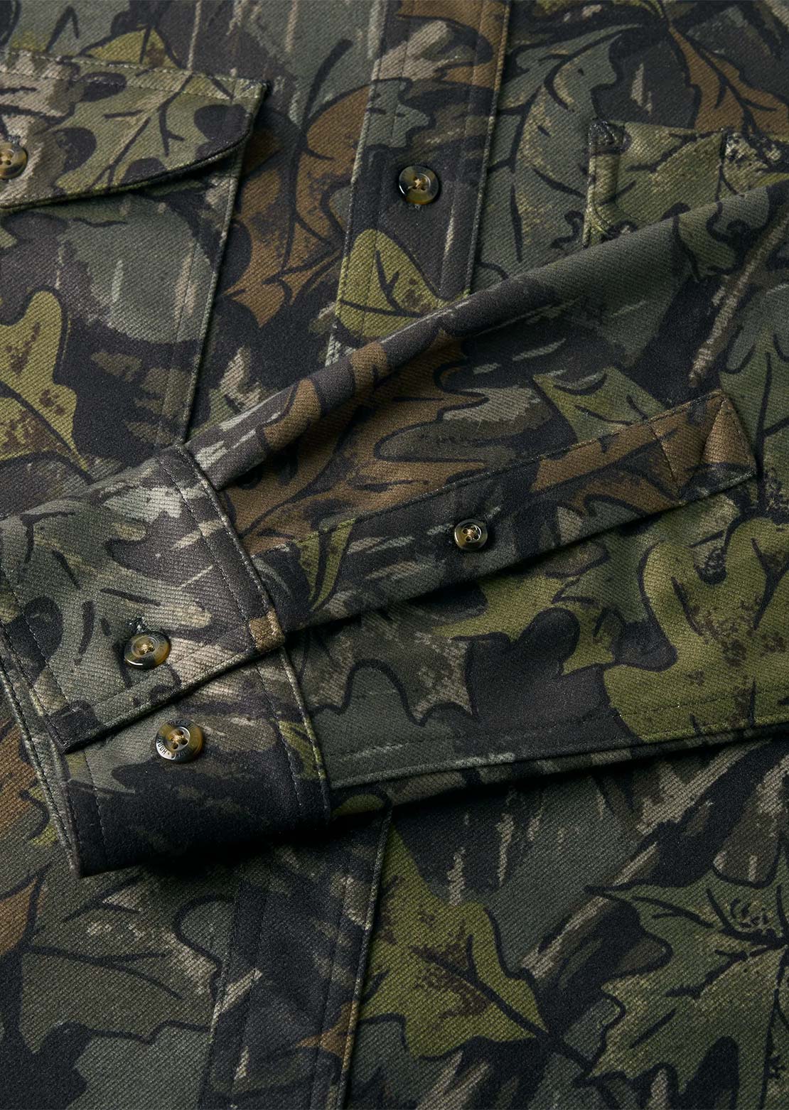 Hooké Men's Forest Camo Flannel Button Up Shirt Forest Camo