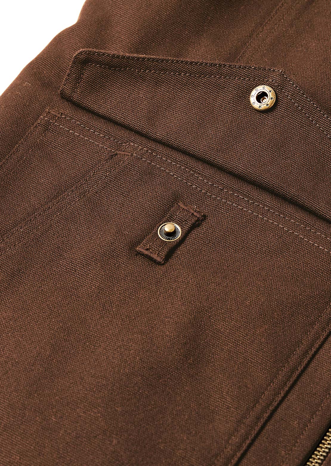 Hooké Men's Mustang Pile Work Vest Dark Brown & Black