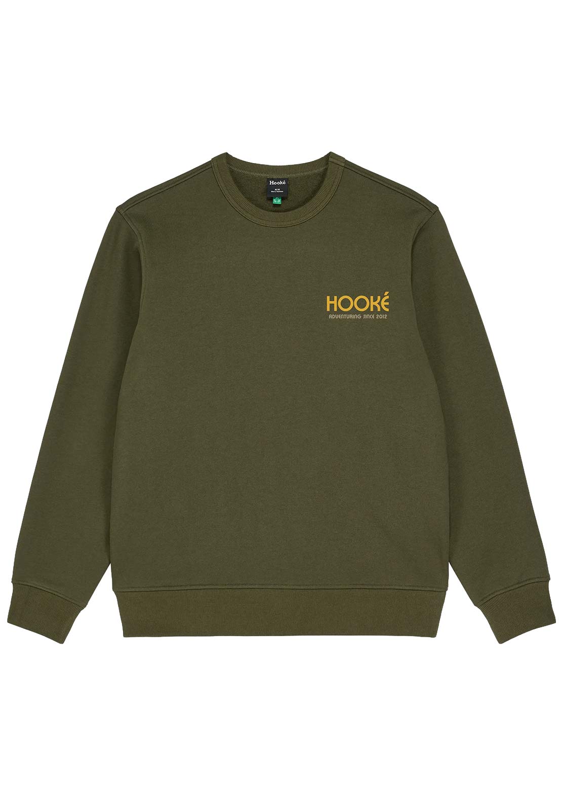 Hooké Men's Outdoor Essentials Crewneck Sweatshirt Dark Olive