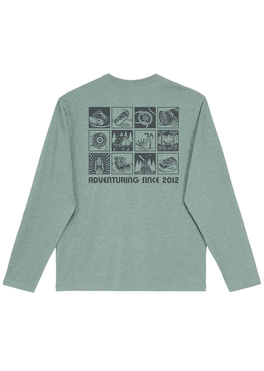 Hooké Men's Outdoor Essentials Long Sleeve Heather Slate