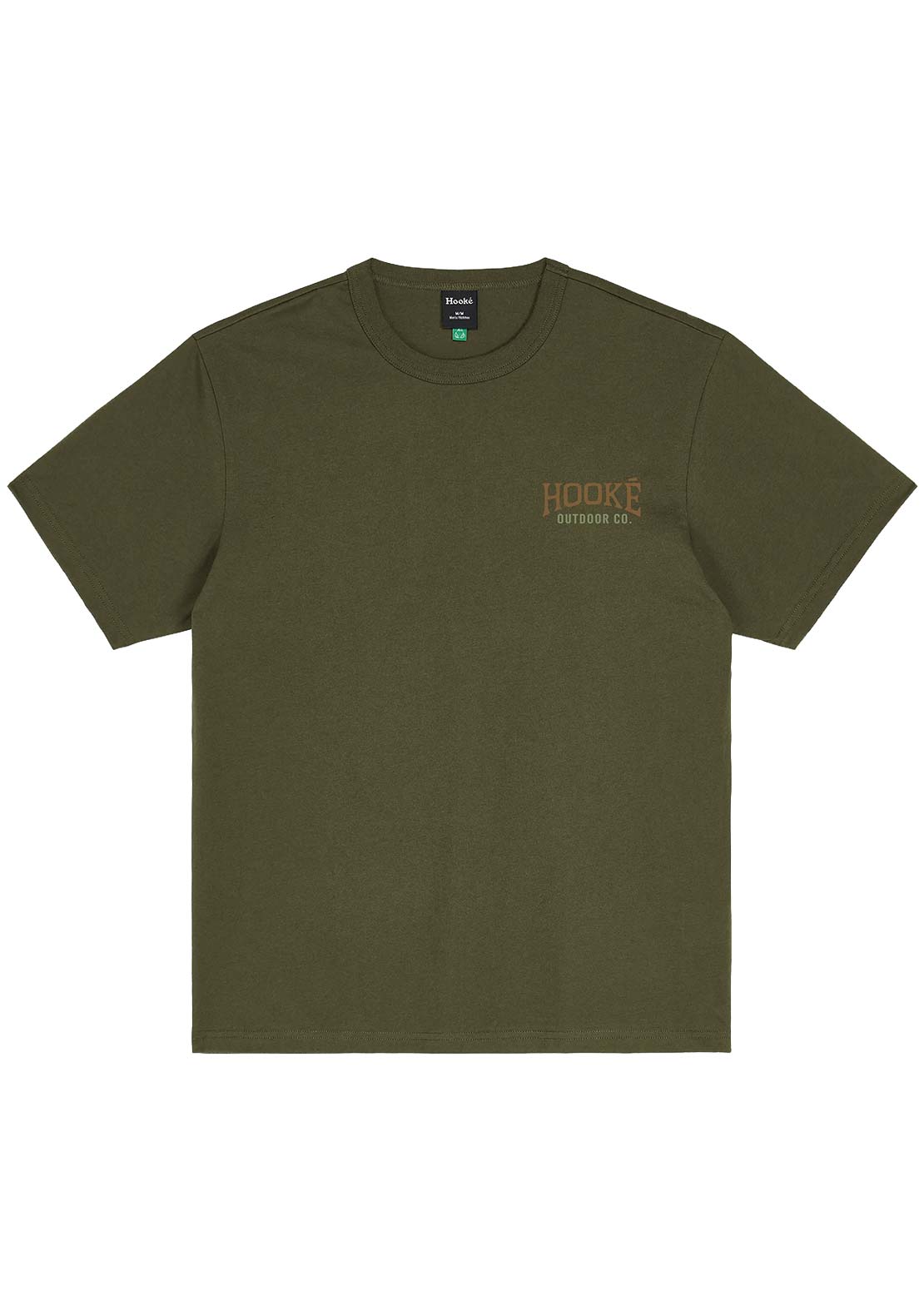 Hooké Men's Pine Trees T-Shirt Dark Olive