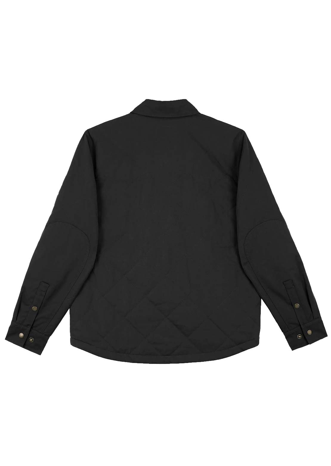 Hooké Men's Quilted Jack Button Up Shirt Black