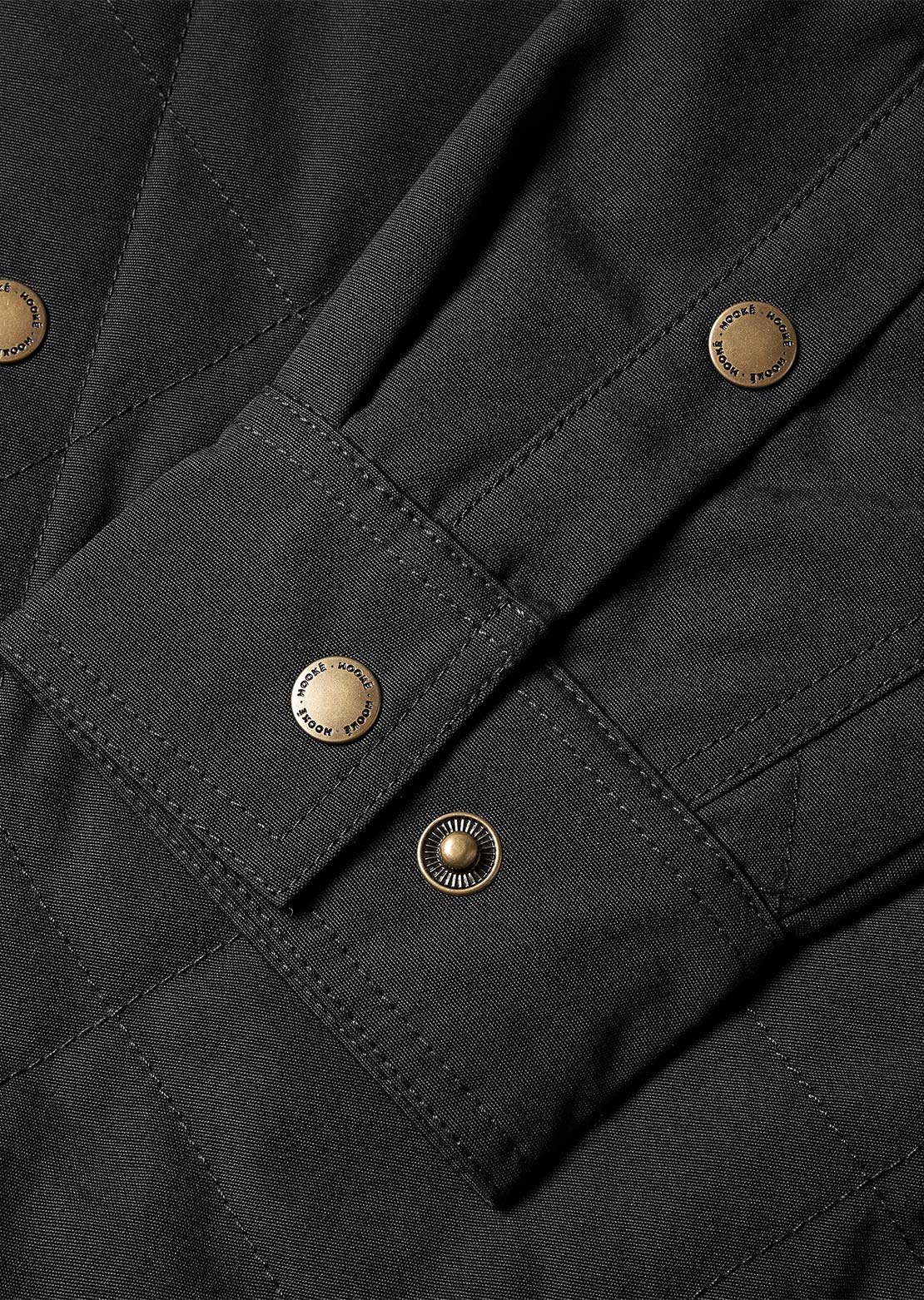 Hooké Men's Quilted Jack Button Up Shirt Black