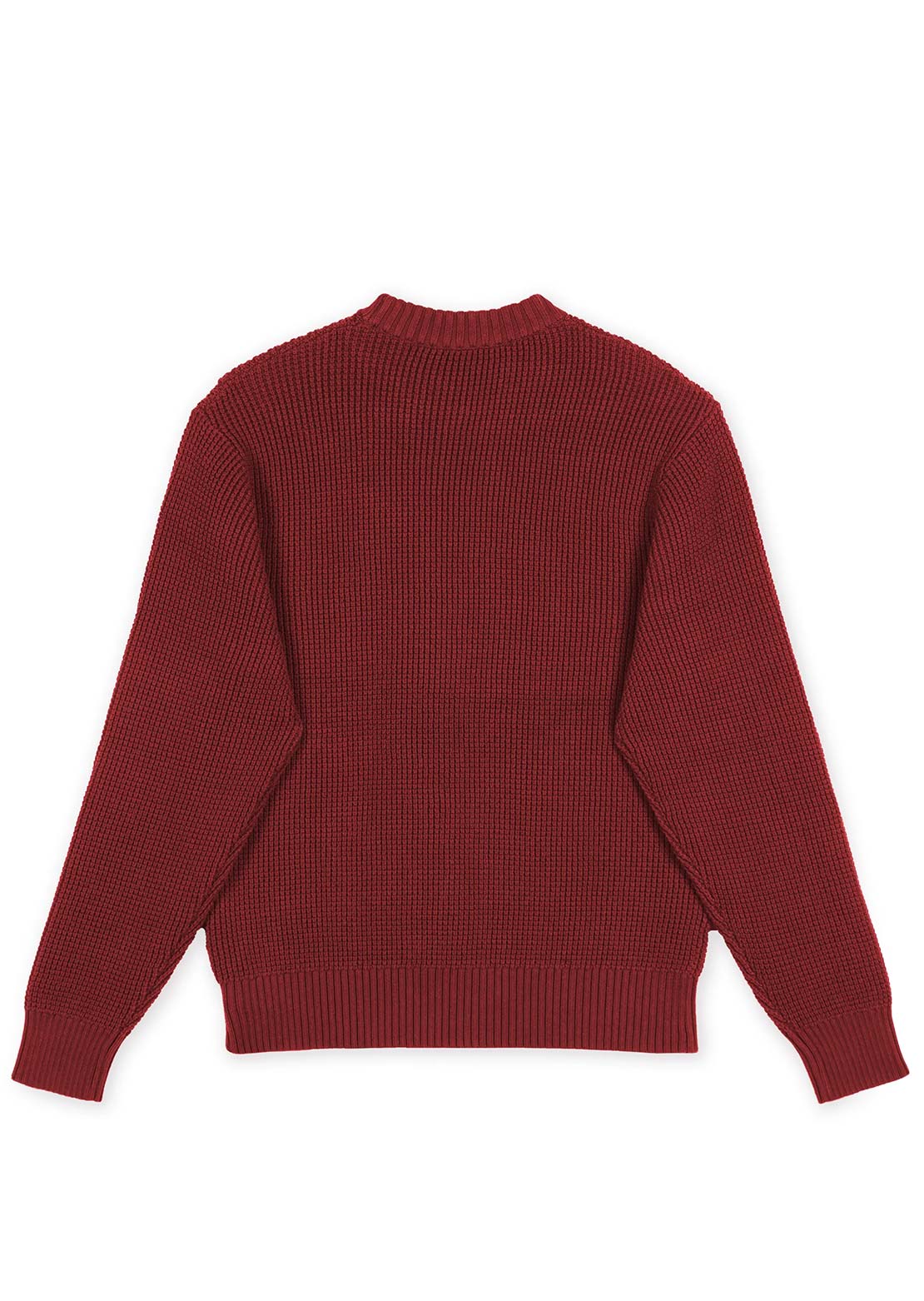 Hooké Men's Waffle Knit Sweater Red Leaf