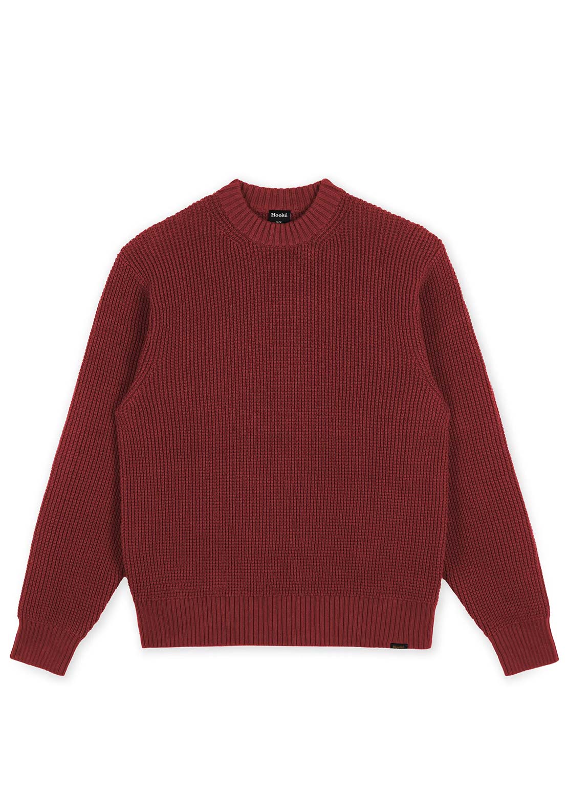 Hooké Men's Waffle Knit Sweater Red Leaf