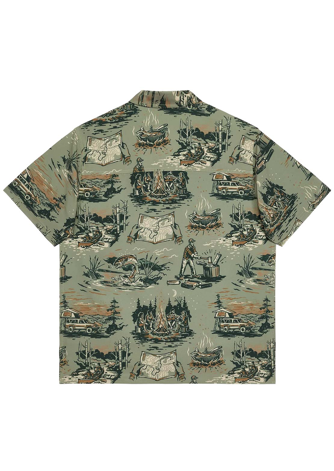 Hooké Men's Weekender Button Up Shirt Burnt Olive