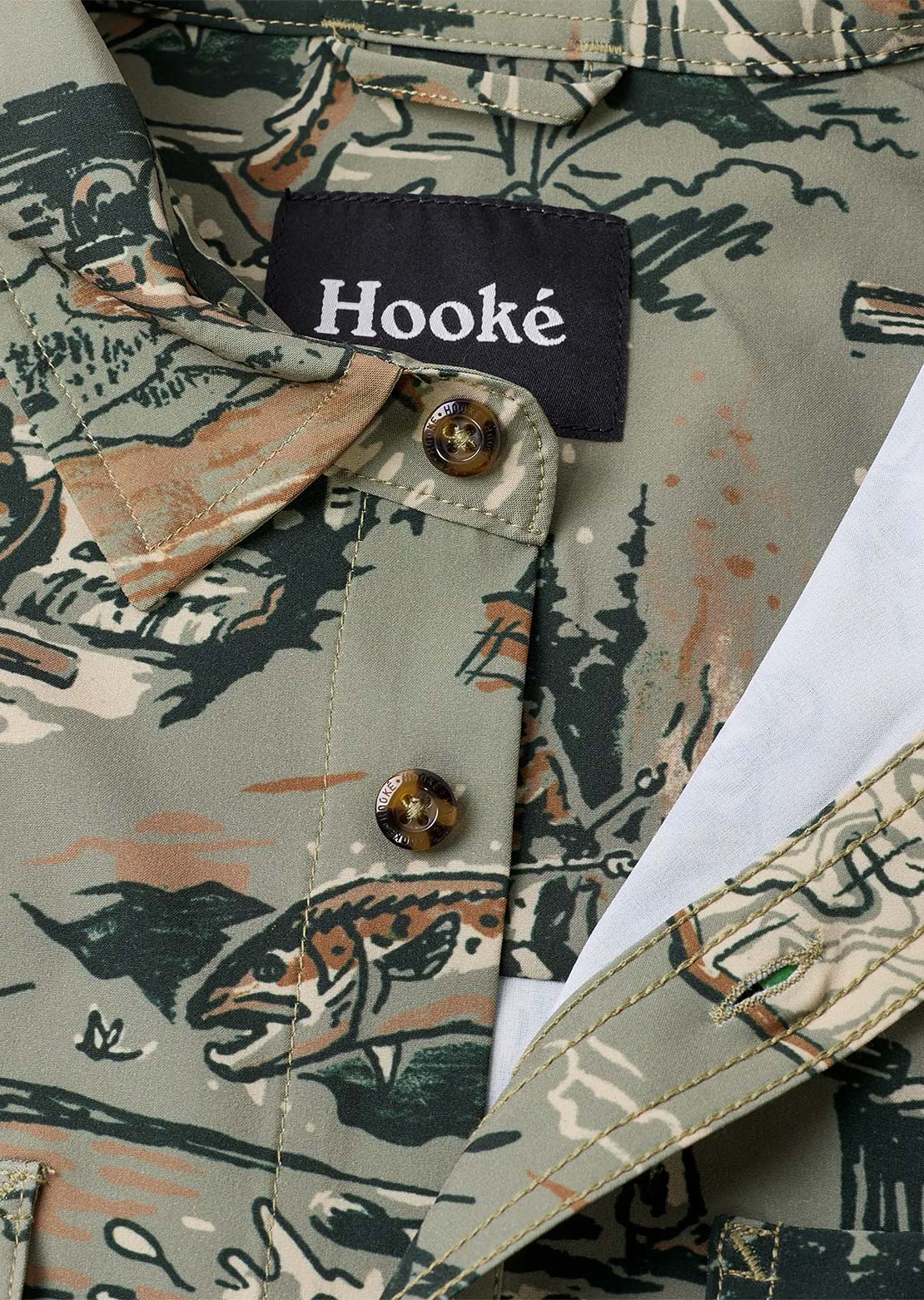 Hooké Men's Weekender Button Up Shirt Burnt Olive