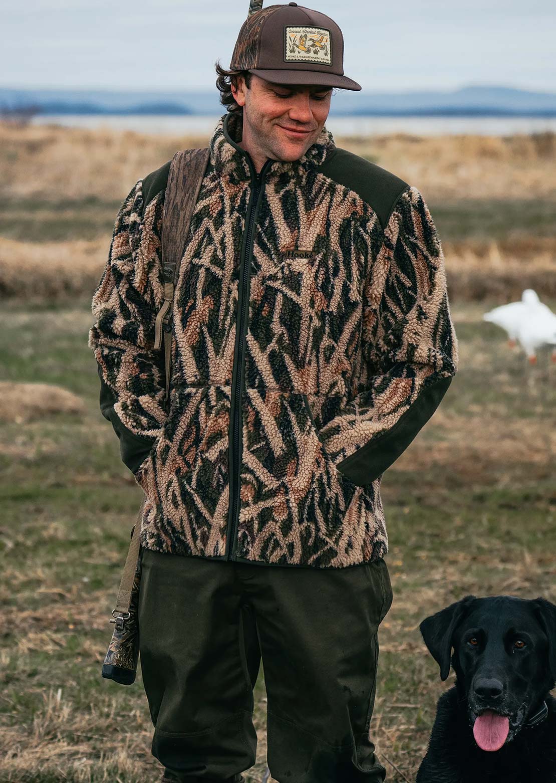 Hooké Men's WHC Marshland Pile Fleece Jacket Marshland Camo
