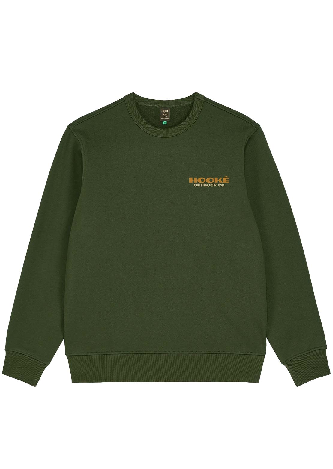 Hooké Men's Wildlife Habitat Canada Crewneck Sweater Dark Green