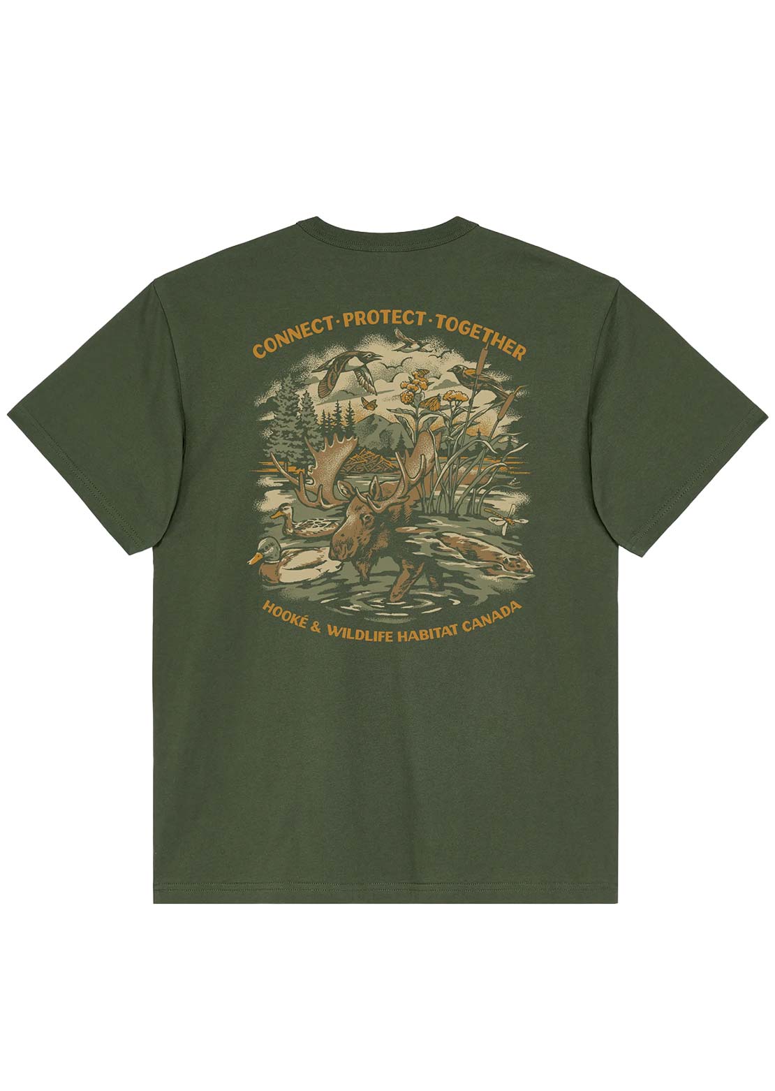 Hooké Men's Wildlife Habitat Canada T-Shirt
