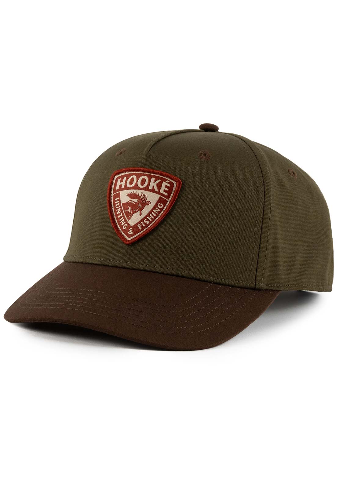 Hooké Unisex Canadian Moose Cap Dark Olive & Brown