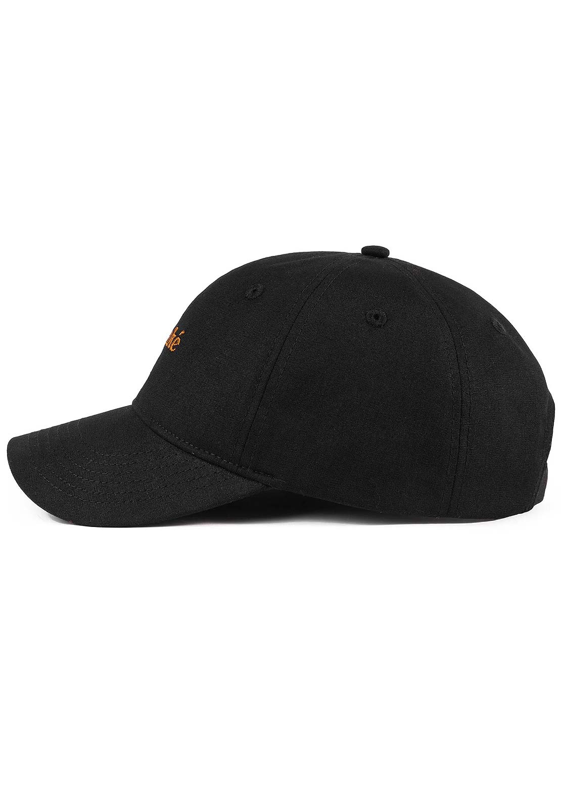 Hooké Unisex Dad Cap Black & Leather Brown
