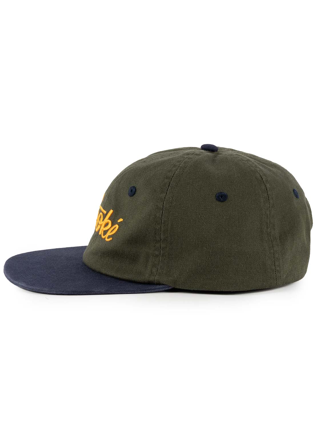 Hooké Unisex Unstructured Six-Panel Cap Navy & Forest Green