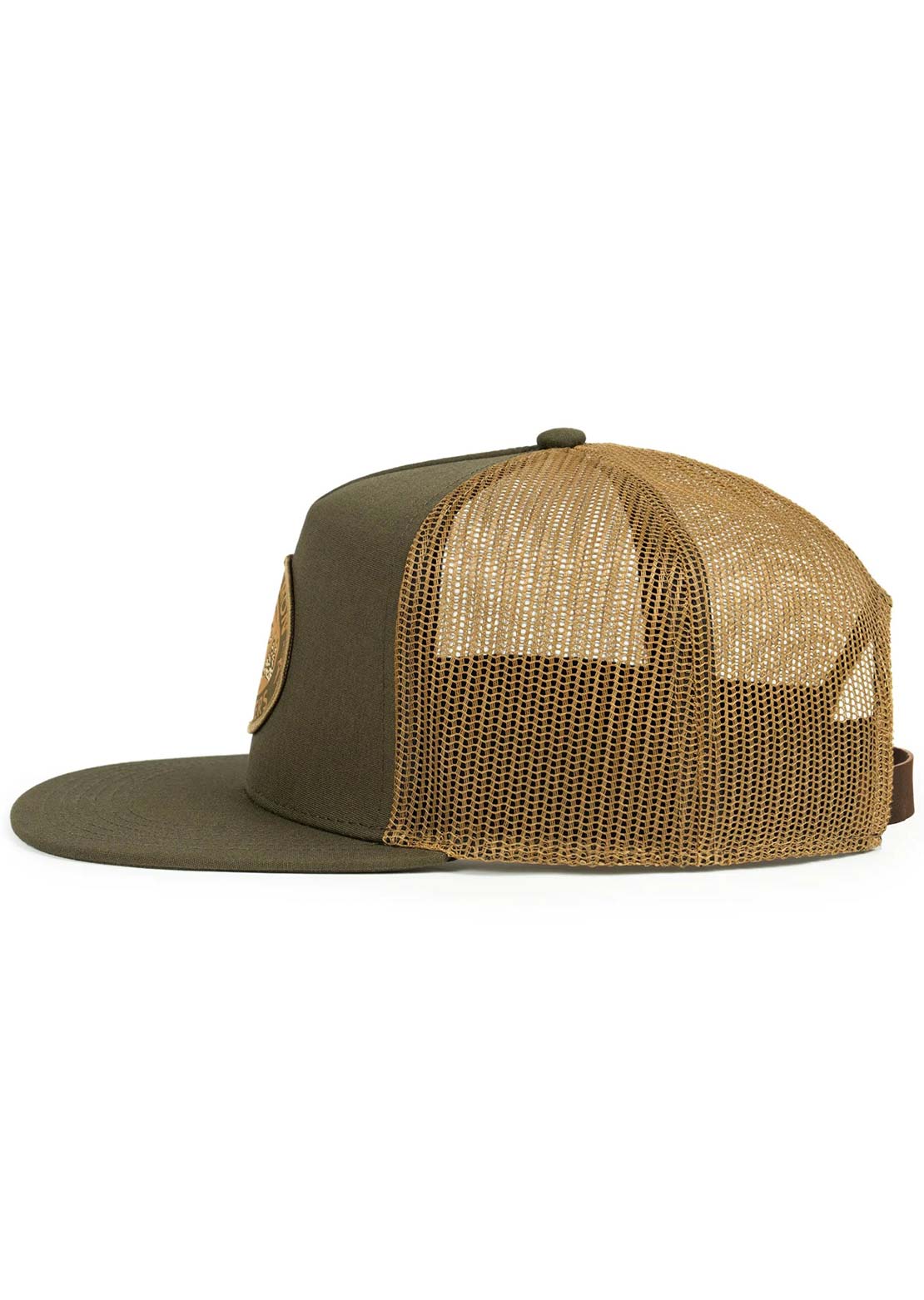 Hooké Unisex Wild Salmon Wild Rivers Trucker Cap Dark Olive & Sepia