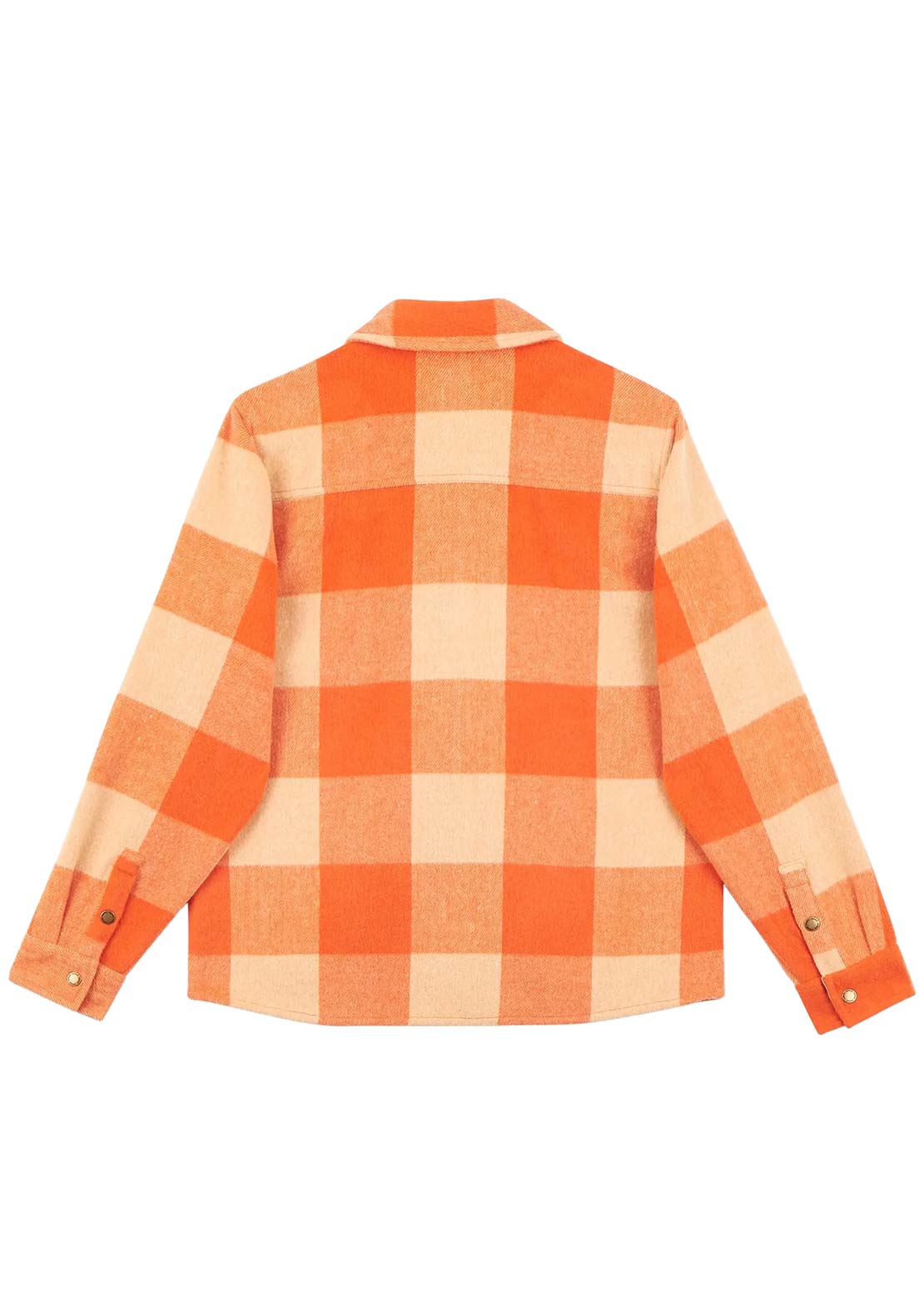Hooké Women's Canadian Button Up Shirt Orange/Apricot Cream
