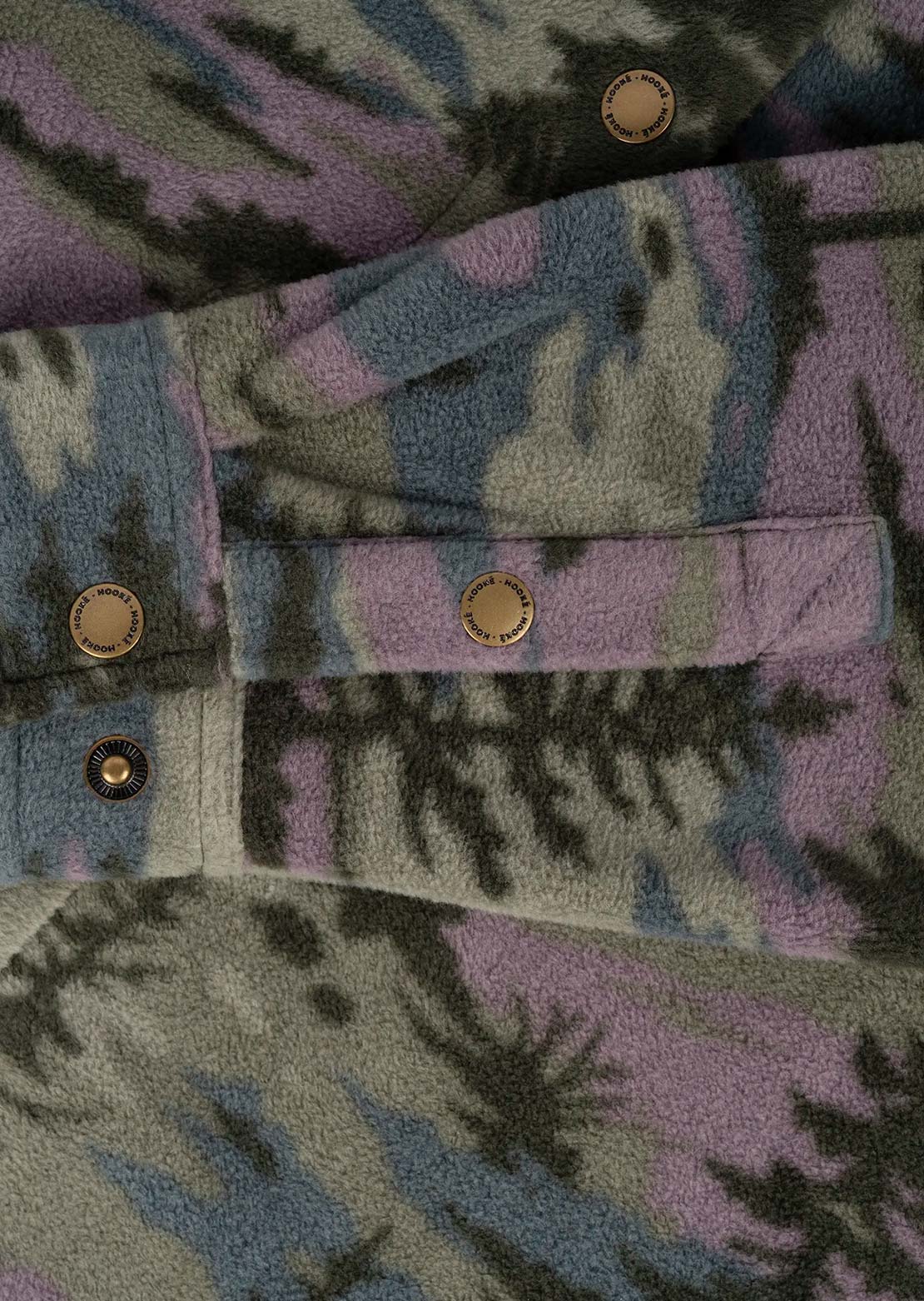 Hooké Women's Oversized Polar Fleece Button Up Shirt