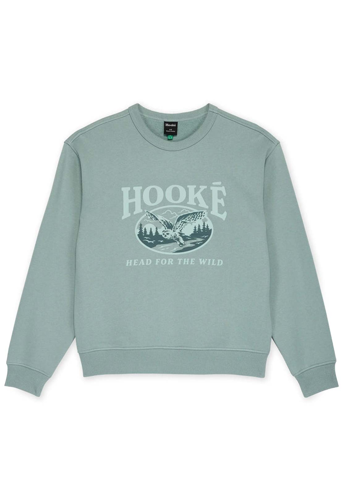 Hooké Women's Snowy Owl Crewneck Sweatshirt Slate