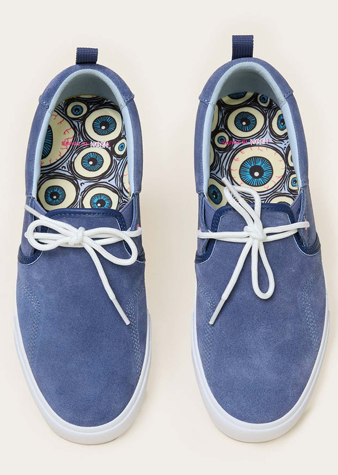 Hours Is Yours Men's Hours X Heroin Skateboard Shoes Bijou Blue