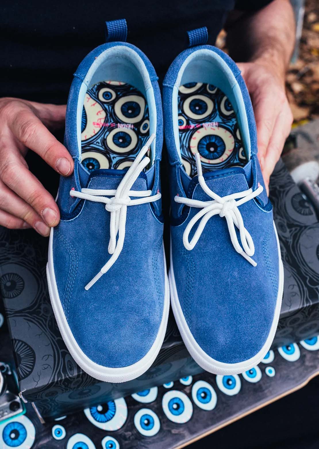 Hours Is Yours Men's Hours X Heroin Skateboard Shoes Bijou Blue