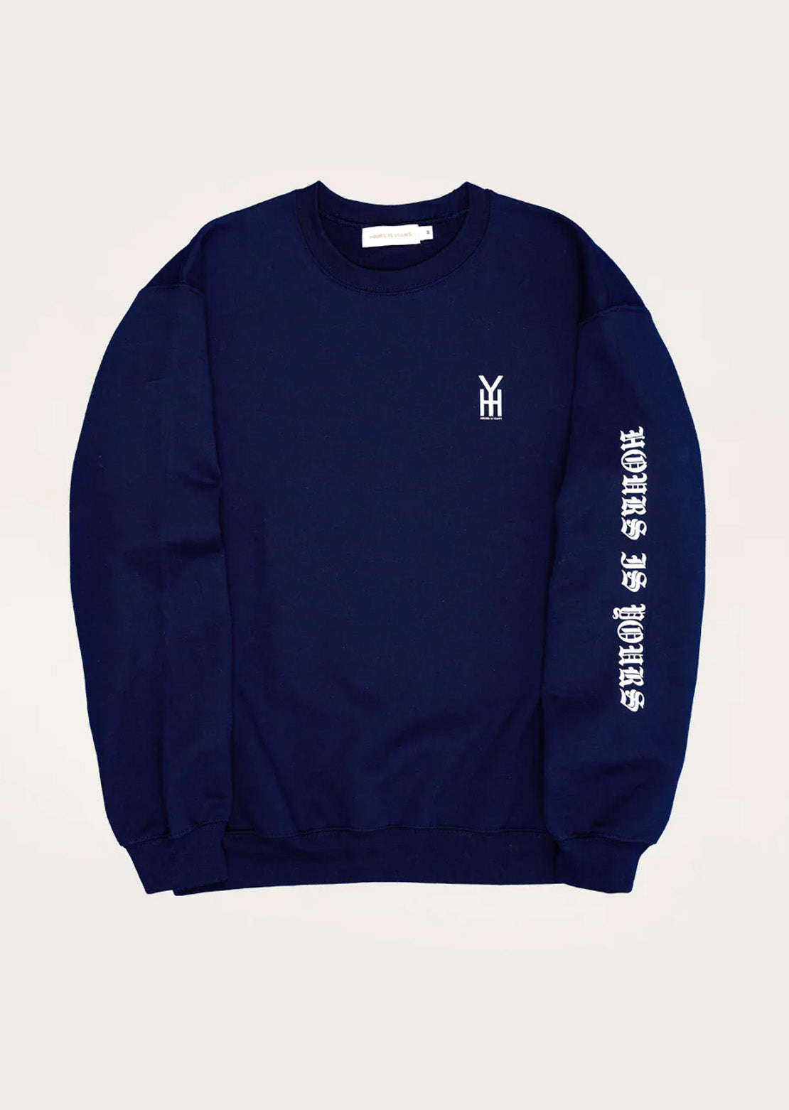 Hours Is Yours Men's Old E Crew Sweatshirt Navy