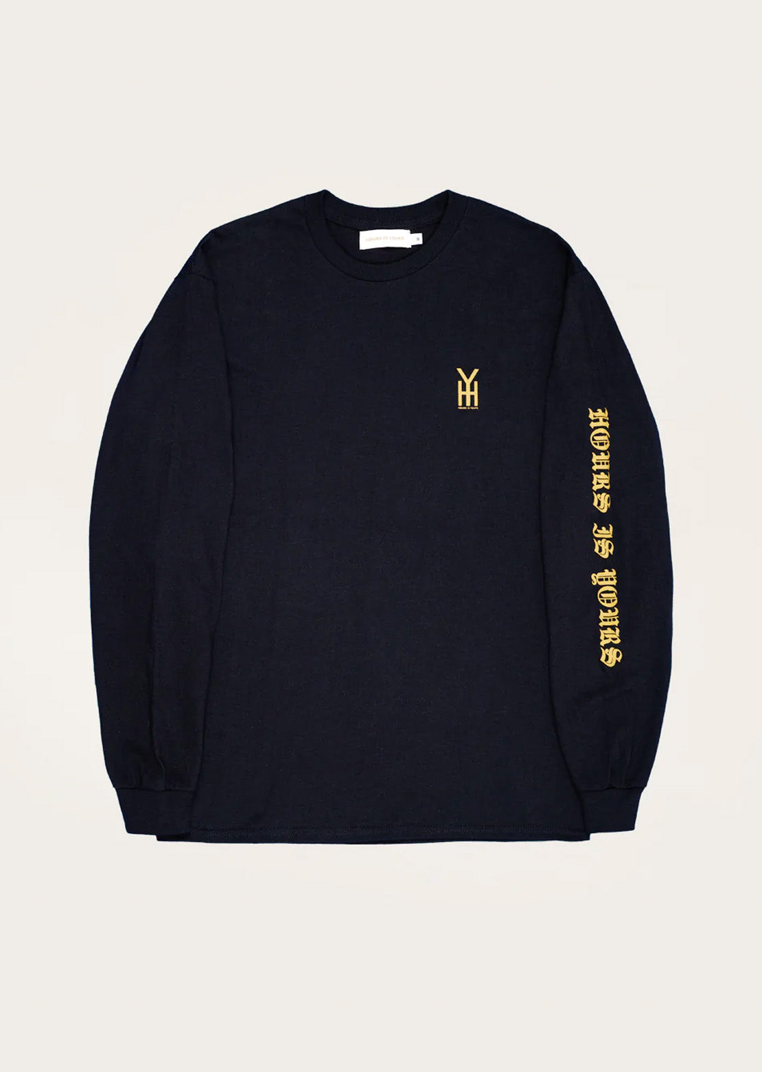 Hours Is Yours Men's Old E Long Sleeve Black