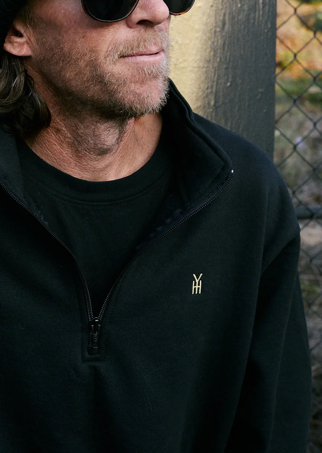 Hours Is Yours Men's Quarter Zip Sweatshirt Black